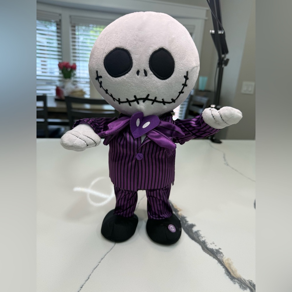 The Nightmare Before Christmas Jack Skellington Animated Plush 12" Dancing Works